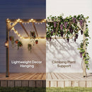 Outsunny Lean-To Wooden Pergola Kit, Grape Trellis with Stable Structure