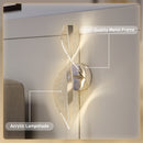 HOMCOM Led Wall Lamp 2 Pack, Modern Indoor Spiral Wall Light