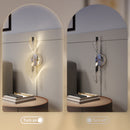 HOMCOM Led Wall Lamp 2 Pack, Modern Indoor Spiral Wall Light