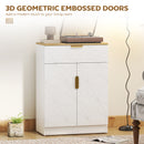 HOMCOM Sideboard Storage Cupboard with Drawer for Living Room Entryway White