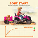 AIYAPLAY Ride on Tractor and Trailer, 12V Electric Ride on Tractor,