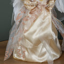 30cm Angel Christmas Tree Topper with Feather Wings in Gold