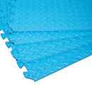 Samuel Alexander Blue EVA Foam Floor Mats 60x60cm Interlocking Gym & Play Mats, Non-Slip, Water Resistant
