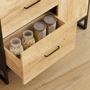 HOMCOM Storage Cabinet, Kitchen Pantry Cupboard With Drawers, Shelves