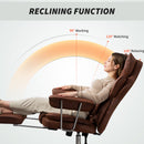 HOMCOM Office Chair, High Back Leathaire Desk Chair For Home - Black/Brown/Grey