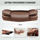 HOMCOM Office Chair, High Back Leathaire Desk Chair For Home - Black/Brown/Grey