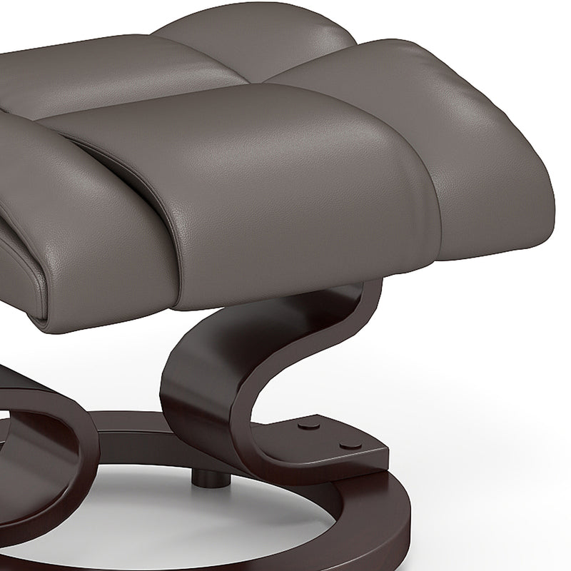 HOMCOM Massage Recliner Chair with Footstool and Adjustable Backrest