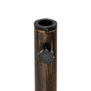 Outsunny Round Patio Umbrella Base Stand, Umbrella Holder, Bronze Tone