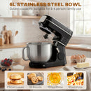 HOMCOM 6L 1400W Stand Mixer With 11 Speeds & Fermentation Function, Black