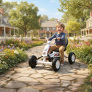 AIYAPLAY Pedal Go Kart, Go Kart For Kids Ages 2-5 Years, White