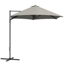 Outsunny 2.5M Offset Roma Patio Umbrella W/ 360° Rotation