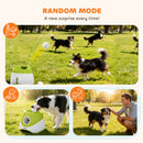 PawHut Automatic Dog Ball Launcher with 5 ETPU Tennis Balls, Green