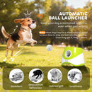 PawHut Automatic Dog Ball Launcher with 5 ETPU Tennis Balls, Green