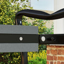 Outsunny Garden Kneeler Foldable Seat Bench EVA Foam Pad With Tool Bag Pouch