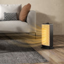 HOMCOM 1500W Electric Heater, Ceramic Space Heater With Fan, Black