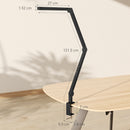 HOMCOM Desk Lamp With Adjustable Swing Arm, Dimmable LED Desk Light, Black