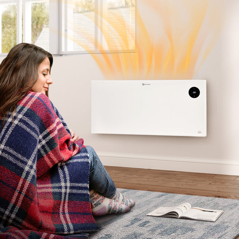 2000W Electric Convector Heater, Quiet Space Heater with LED Display
