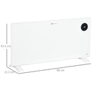 2000W Electric Convector Heater, Quiet Space Heater With LED Display