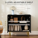 HOMCOM Storage Cabinet, Sideboard with Adjustable Shelf