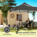 Outsunny 3 x 3 m Heavy Duty Pop Up Gazebo with Sides, UPF50+ Marquee Gazebo