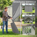 Outsunny 3 x 3 m Heavy Duty Pop Up Gazebo with Sides, UPF50+ Marquee Gazebo
