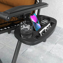 Outsunny 2 Pieces Zero Gravity Chairs, Reclining Folding Sun Lounger, Brown