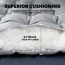 Outsunny Sleeping Mat, Foldable Camping Pad with Elastic Straps Light Grey