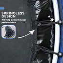 HOMCOM Kids Trampoline Mini Bouncer w/ Enclosure Net for 3-6 Years