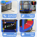 HOMCOM Kids Trampoline Mini Bouncer w/ Enclosure Net for 3-6 Years