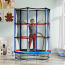 HOMCOM Kids Trampoline Mini Bouncer w/ Enclosure Net for 3-6 Years