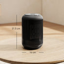HOMCOM Ceramic Electric Heater, 1500W Fan Space Heater, Black