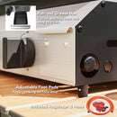 Outsunny Gas Grill, Gas BBQ with Non-Stick Griddle for Camping, Silver Tone