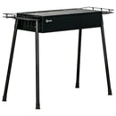 Outsunny Portable Charcoal Barbecue Grill With Seasoning Baskets And Hooks