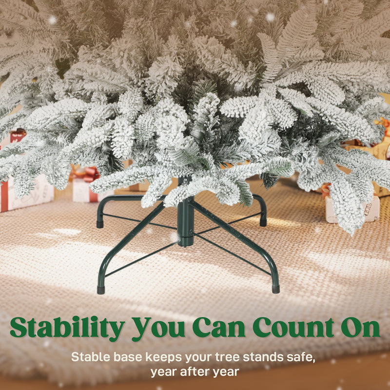 HOMCOM Artificial Christmas Tree Hinged Xmas Tree