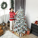 HOMCOM Artificial Christmas Tree Hinged Xmas Tree