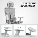 HOMCOM Ergonomic Office Chair Swivel Computer Chair With 3D Armrest