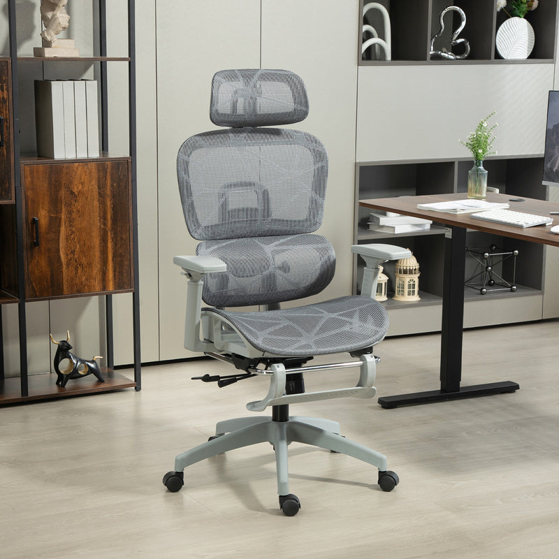 HOMCOM Ergonomic Office Chair Swivel Computer Chair with 3D Armrest