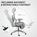 HOMCOM Ergonomic Office Chair Swivel Computer Chair With 3D Armrest