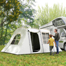 Outsunny 3-4 Man Tunnel Tent With Sewn In Floor, 3000mm Waterproof