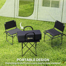 Outsunny 3-4 Man Tunnel Tent With Sewn In Floor, 3000mm Waterproof