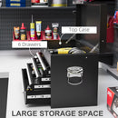 HOMCOM Lockable Metal Tool Chest W/ 6 Drawer, Ball Bearing Runners - Red/Black