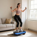 SPORTNOW Vibration Plate Exercise Machine with Cool Lights and Bluetooth