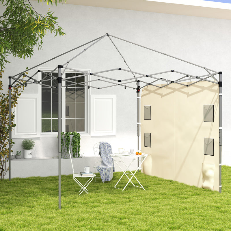 Outsunny Side Panel for 3x3 m Pop Up Gazebos, 1 Pack Sidewall Only
