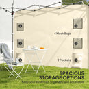 Outsunny Side Panel for 3x3 m Pop Up Gazebos, 1 Pack Sidewall Only