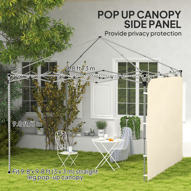Outsunny Side Panel for 3x3 m Pop Up Gazebos, 1 Pack Sidewall Only