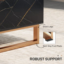 HOMCOM Coffee Table, Living Room Table with Drawer and Open Shelves