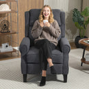 HOMCOM Recliner Armchair, Fabric Recliner Chair, Charcoal Grey