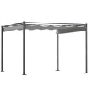 Outsunny 3 X 3(m) Garden Pergola With Retractable Roof, UPF30+
