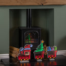 70cm Light up Infinity Christmas Train with 2 Carriages and Multi-Coloured LEDs