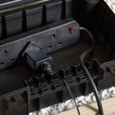 34cm X 21cm Large Black Outdoor Weatherproof Connection Box With Extension Cable